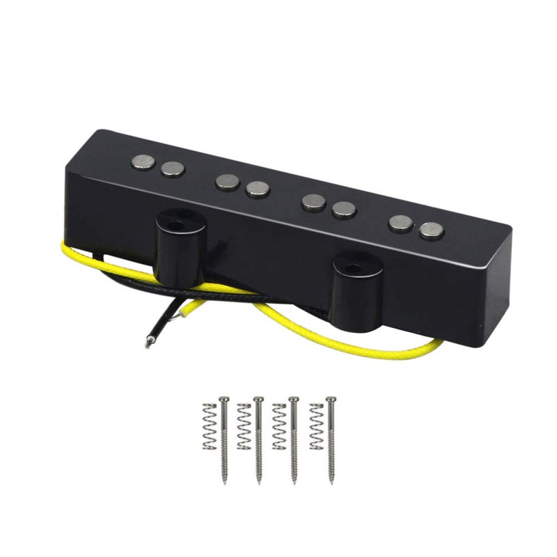 FLEOR Alnico 5 J Bass Pickups Bridge Pickup for 4 Strings J Bass Guitar Pickup Part - Image 1